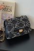 'Kehlani' Textured Denim Crossbody Bag - Celes Fashion